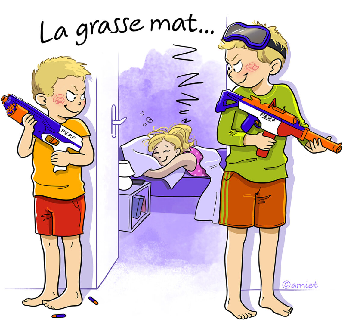 illustration-grasse matinée -Amiet