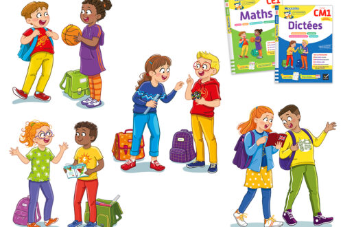 Illustration scolaire amiet