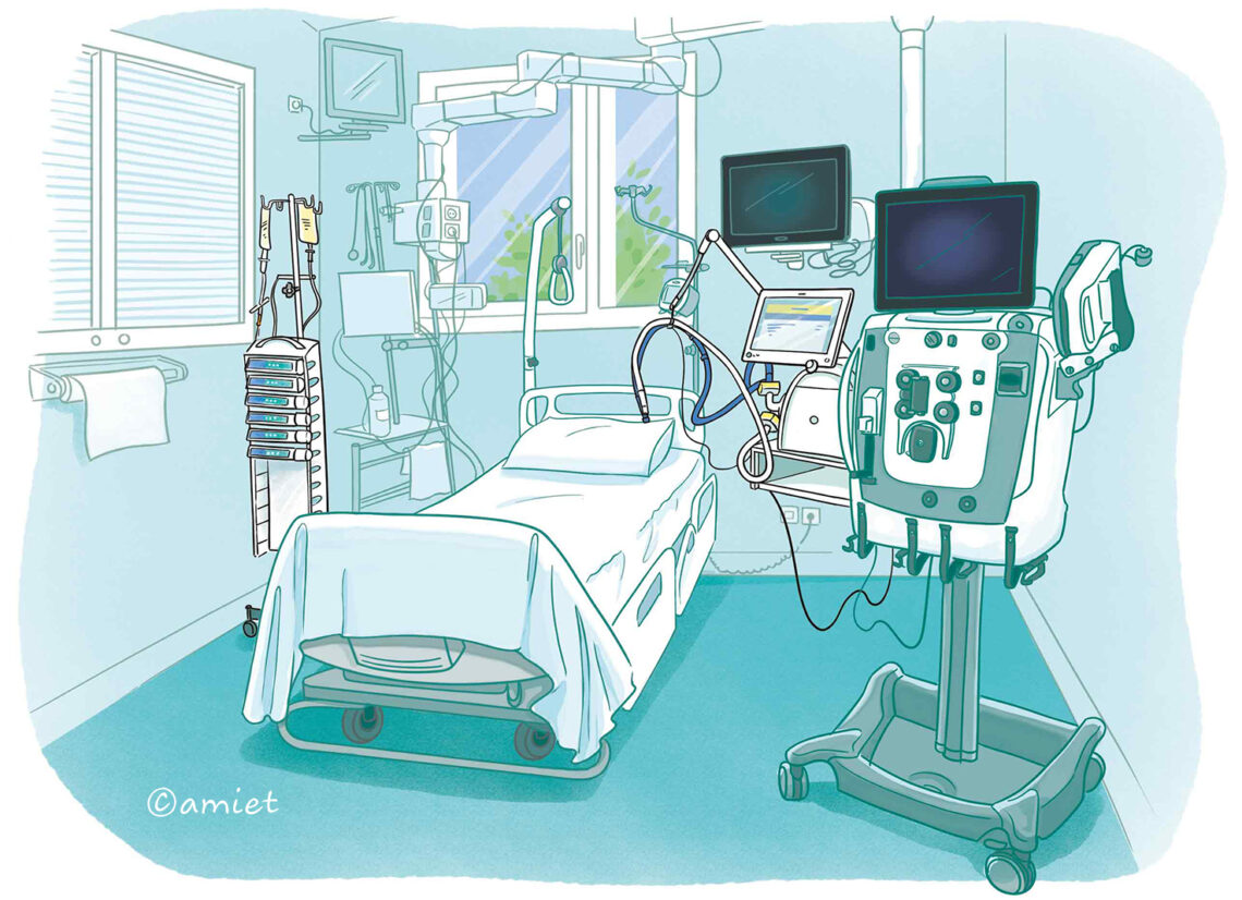 Illustration chambre reanimation